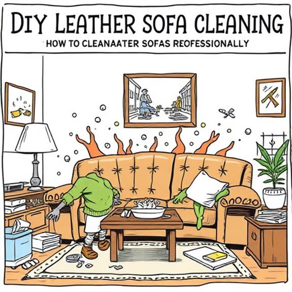 diy leather sofa cleaning