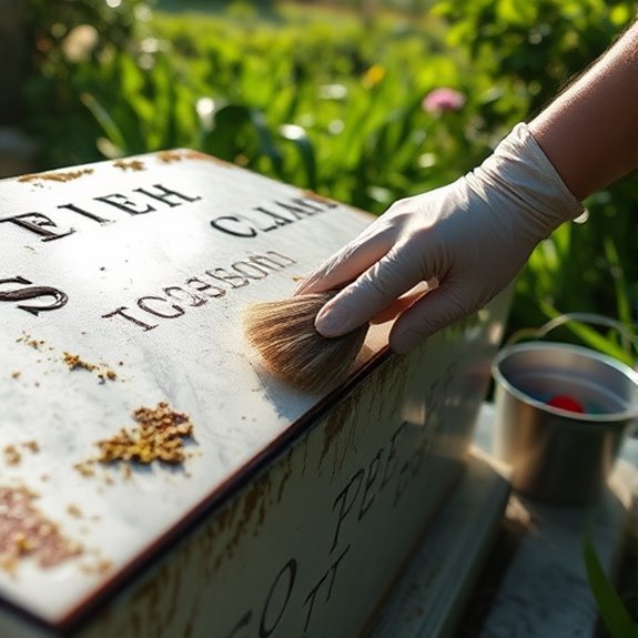 tombstone cleaning service